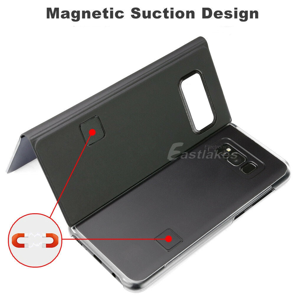 Mirror Flip Case for S22 S21 S10 5G S9 S8 Plus Note 10 9 S20 Ultra Note 20 - Eastlakes Electronics